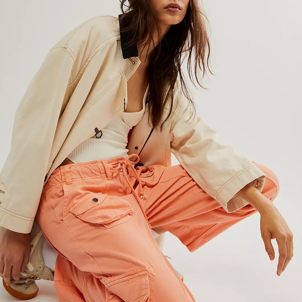 Free People Tahiti Cargo Pants BRAND NEW without TAGS L - Picture 3 of 5